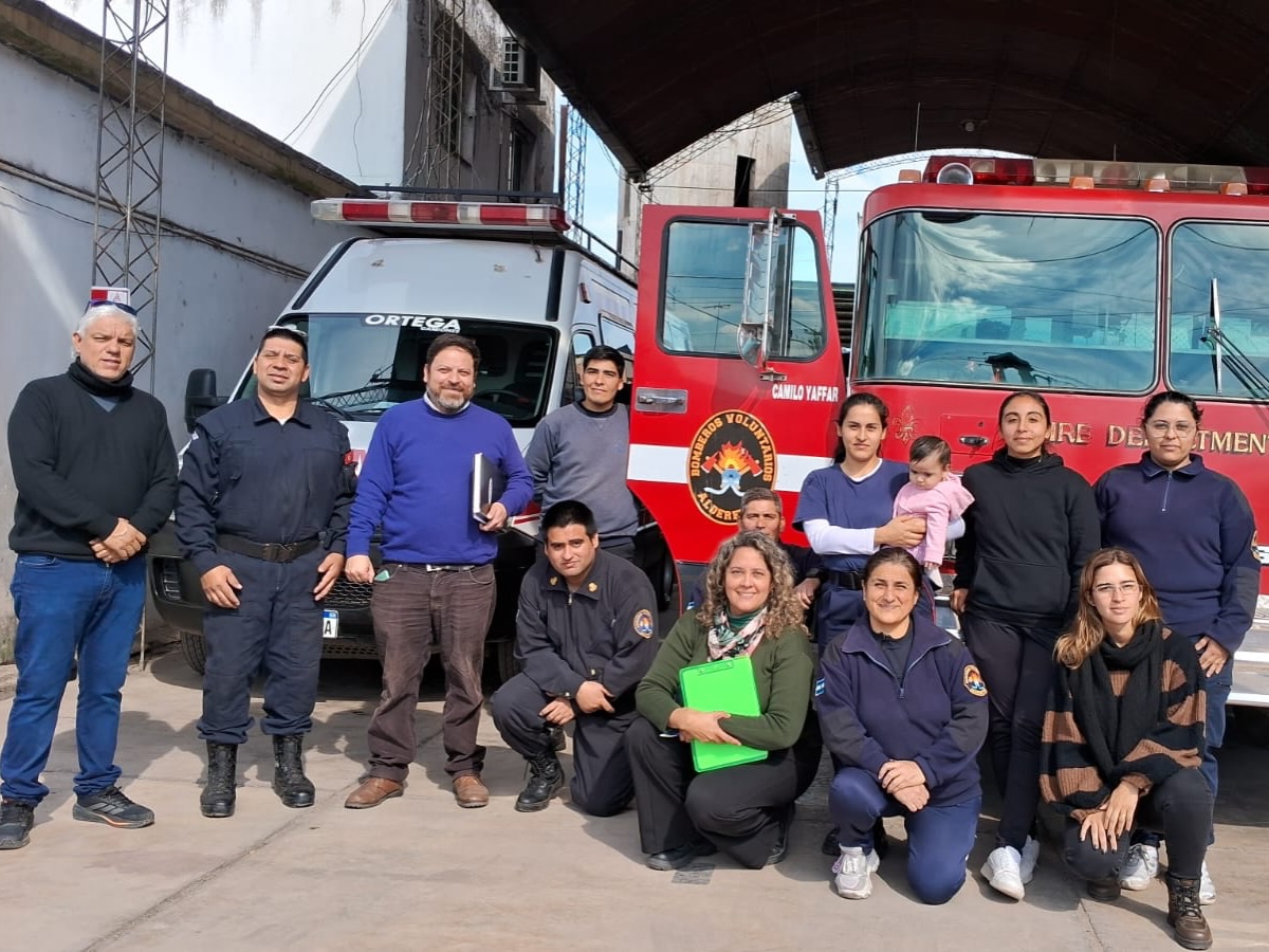 Relevamiento de equipamiento en Bomberos Voluntarios
